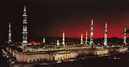 Die Moschee des Propheten  in Medinah.