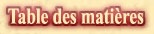 Table des matires (avec cadres)